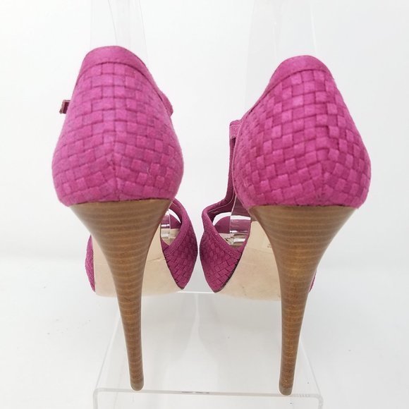 Bakers‎ shoe SHANEL pink peep-toe heels 8B - Picture 3 of 10